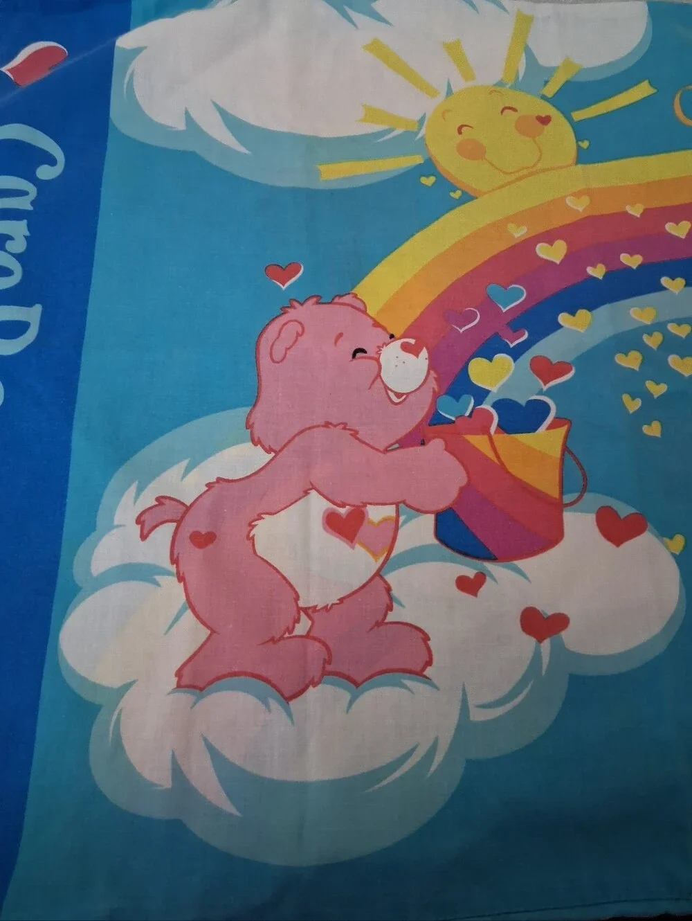 Care Bears And Rainbows Standard Size Pillowcase.